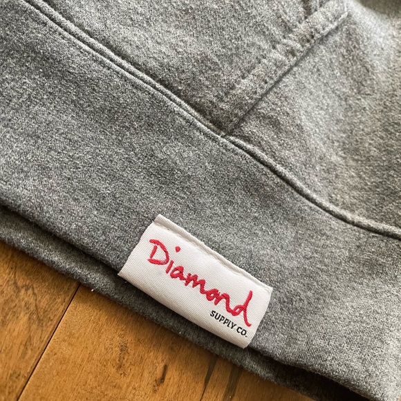 Diamond supply co. Grey Hoodie - Picture 3 of 3